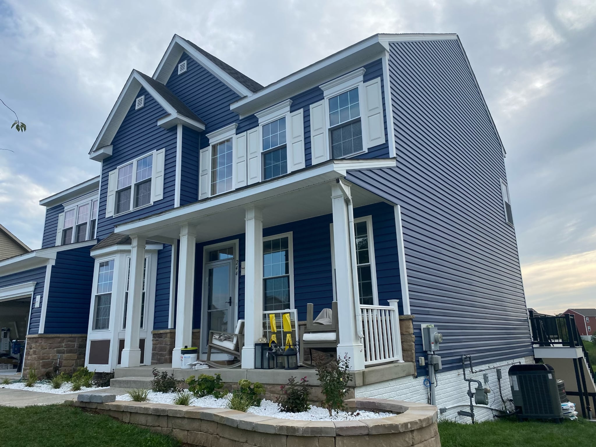 Recent Hanover, PA Siding Installation: Midnight Blue CertainTeed Monogram Exterior Renovation