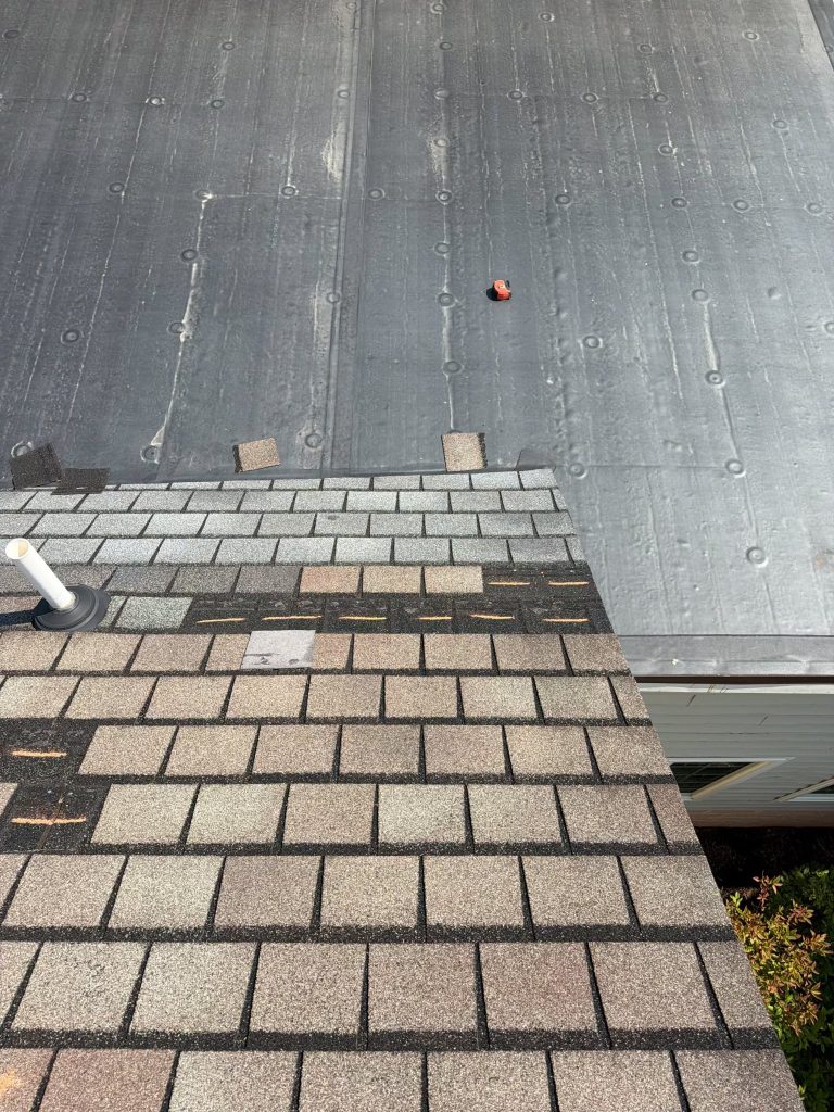 Roof damaged by storms in Lancaster, PA