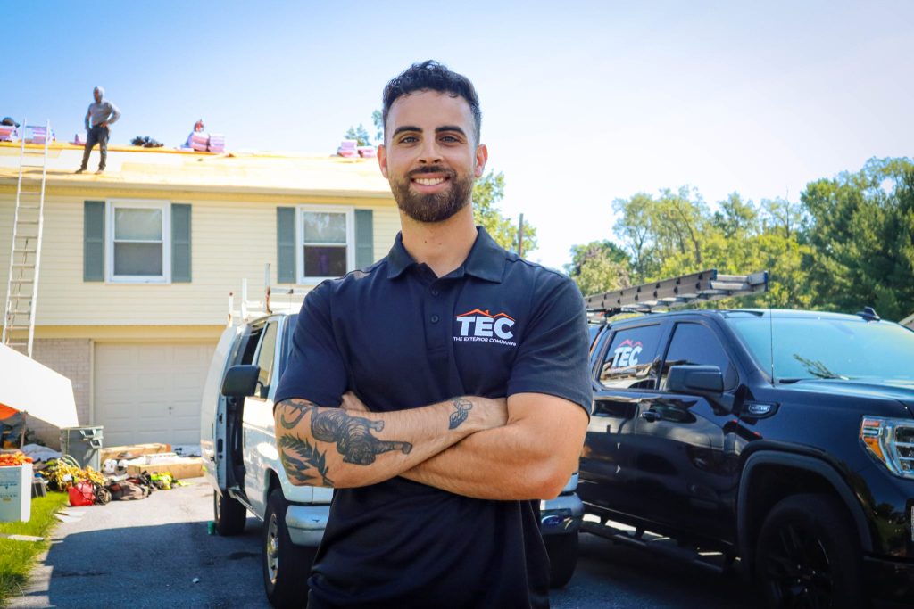 The Exterior Company's team at a residential home